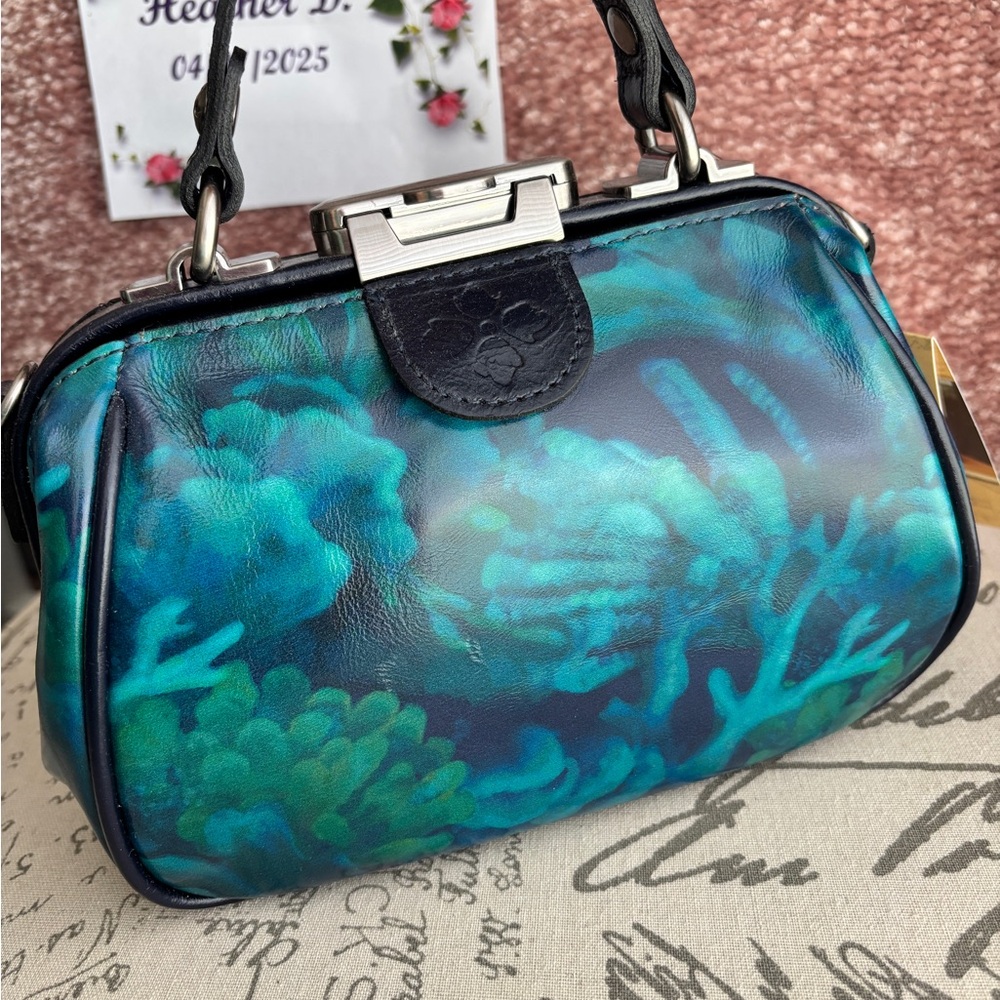 Patricia Nash Antica Frame Leather Crossbody NWT